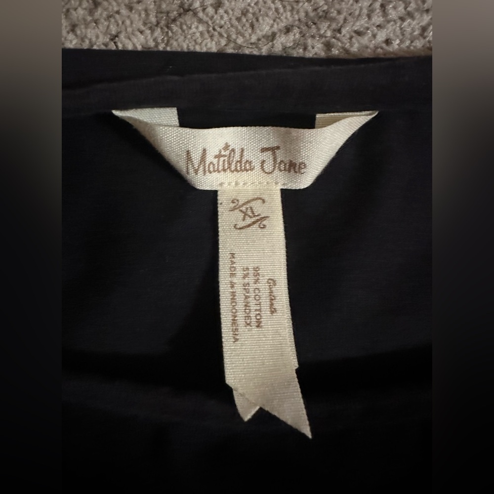 Matilda Jane black shirt. Size XL